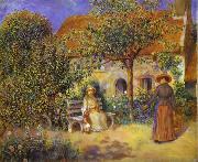 Auguste renoir, Photo of painting Garden Scene in Britanny.